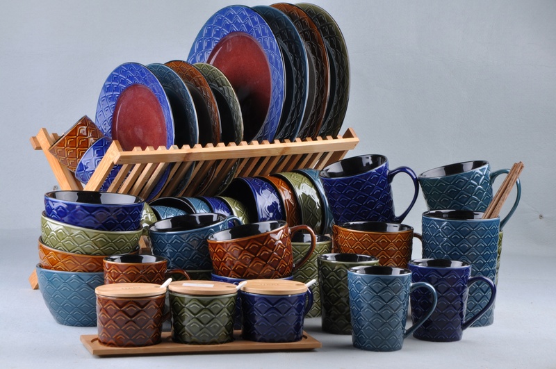 Reactive Glazed Tableware Set Ceramic mug