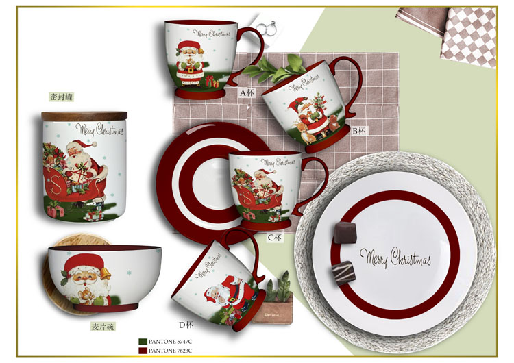 Christmas ceramic tableware